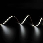 Tira de luces LED COB monocolor impecable ultrafina DC24V de 5 mm